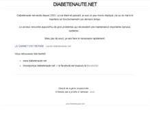 Tablet Screenshot of ilnouspompe.diabetenaute.net